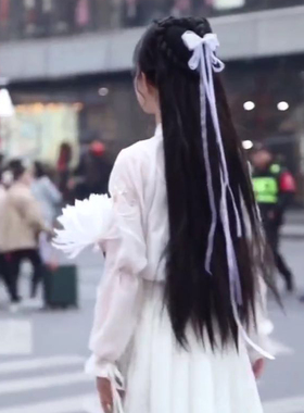 小龙女头饰发饰汉服发带蝴蝶发夹