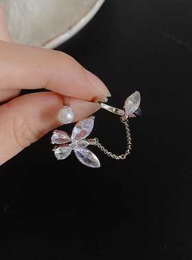 一体食指环锆石小众女士