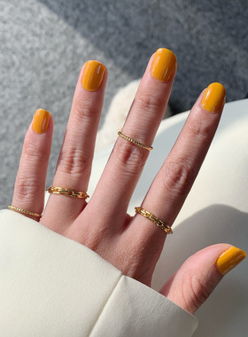 简约ins麻花链条银戒指女时尚潮