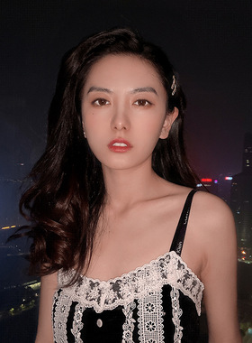 韩式镶钻锆石刘海小众网红发夹