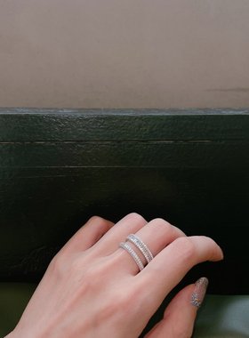 小众设计师网红戒指女925银甜美