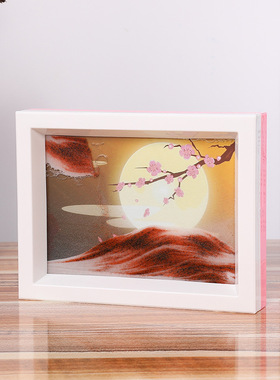 塑料环保镜子客厅流沙画可定制