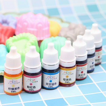 DIY handmade soap base pigment color additive bright red pink yellow blue green purple brown black pigment 5ml ຂະບວນການບໍ່ເຢັນ