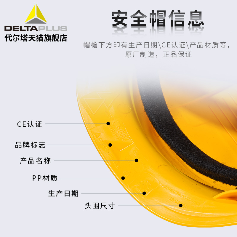 代尔塔安全帽工地男冬季天防寒保暖加厚内衬垫国标定制防护工作帽