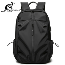 Pangao Kangaroo Korean version Double shoulder backpack mens business casual computer bag Waterproof Travel Bag Tide Students School Bag Women