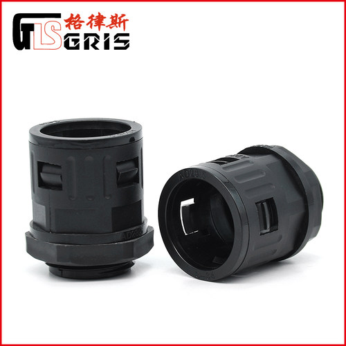 M公制PG德制G英制螺纹尼龙快速波纹软管塑料格兰头快插式浪管接头 - 图0