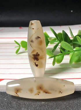 海洋玉髓路路通吊坠天然玛瑙草花