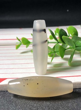 海洋玉髓路路通吊坠天然玛瑙草花