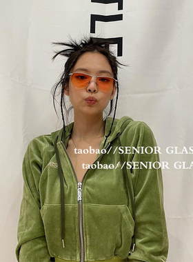 gmjennie金珍妮半框防蓝光墨镜