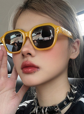 多巴胺千禧风方形墨镜防紫外线