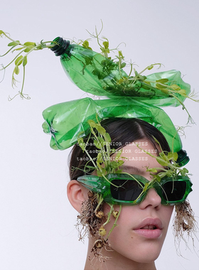 ins方形搞怪防紫外线太阳镜中性