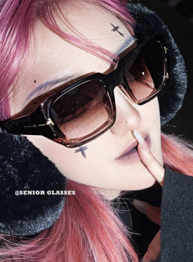 2025新款方形墨镜女复古街拍防晒