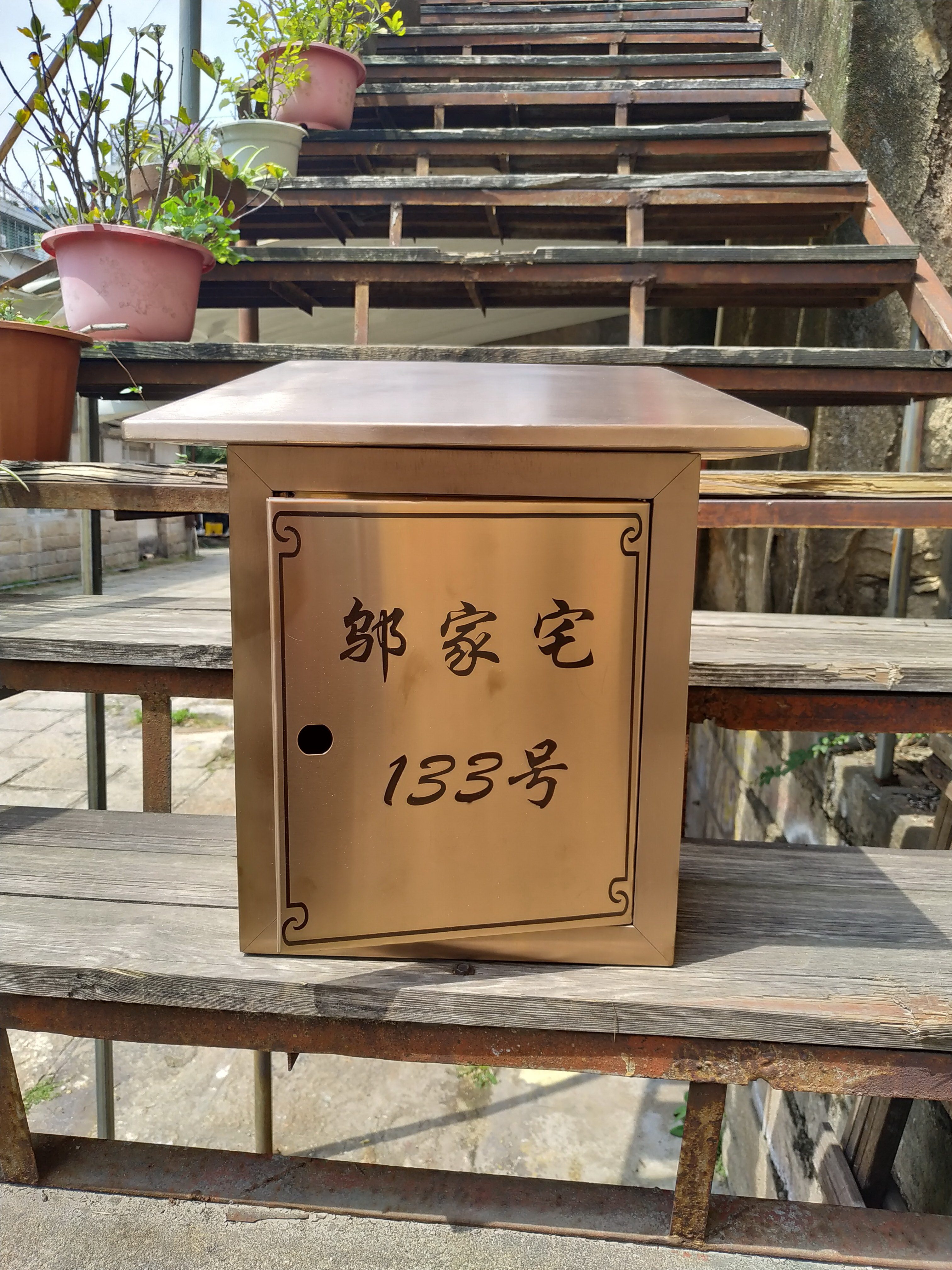 厂家定制欧式室外信报箱邮筒不锈钢防雨信箱小区别墅挂墙信奶箱