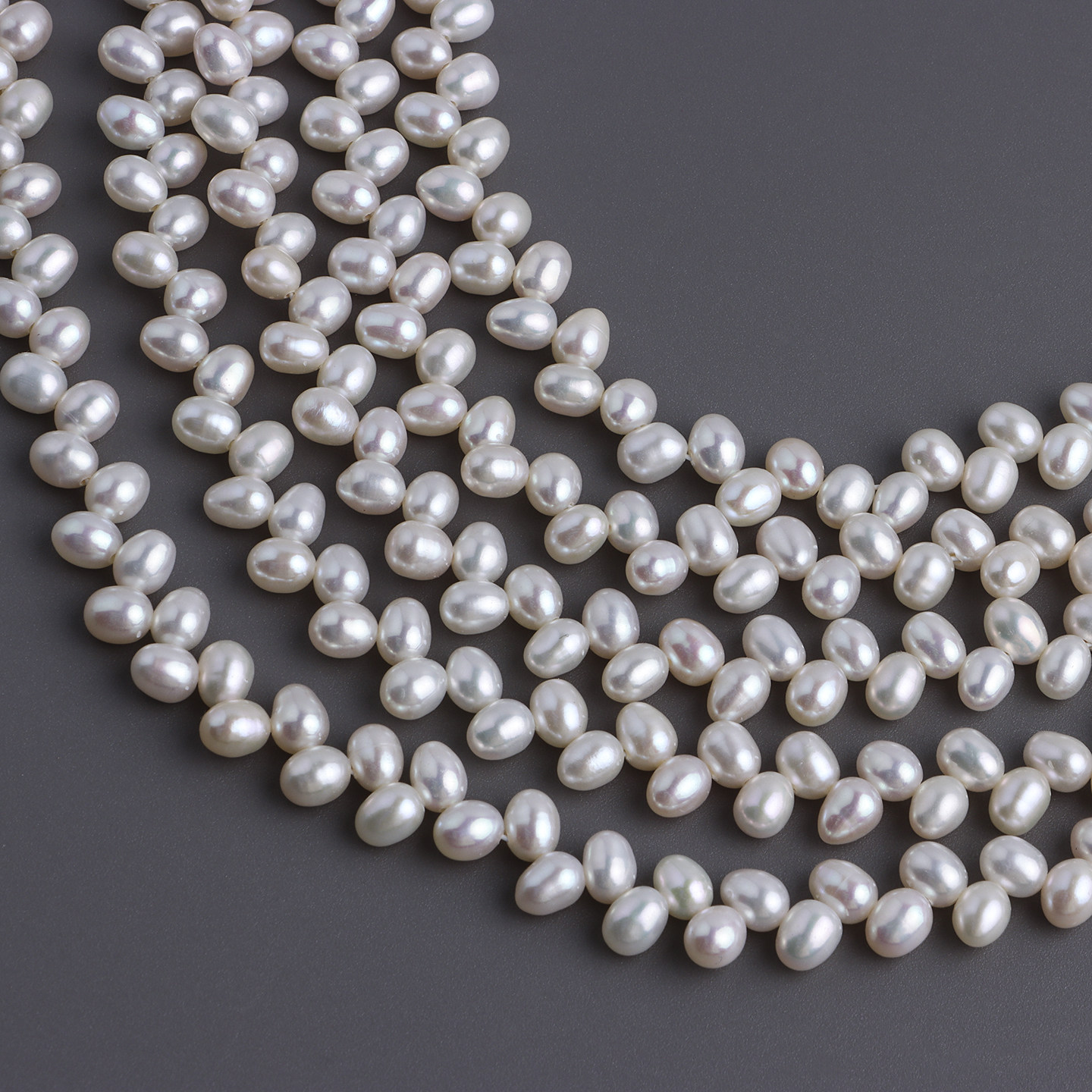 强光好品质4-5mm麦穗米珠天然淡水珍珠散珠手工串珠diy饰品半成品,淘宝优惠券,粉丝福利购,淘宝优惠卷