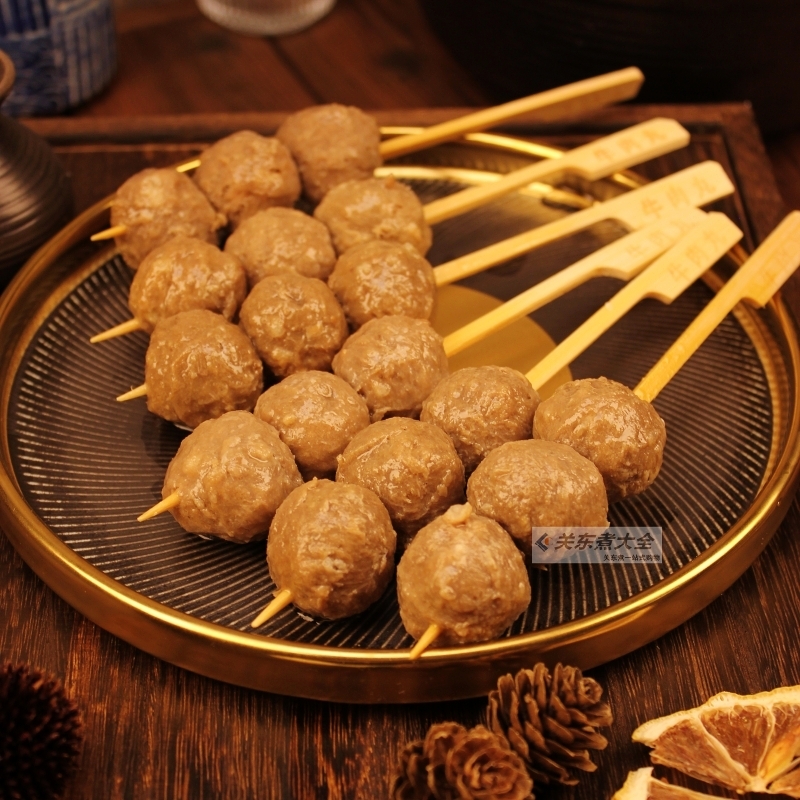 牛肉丸10串 鲜之逸 关东煮食材章鱼烧鳕鱼蔬菜棒豆捞立圆串串香 - 图3