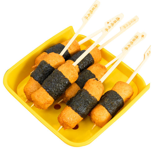 立圆海苔鸡肉棒10串关东煮食材商用鱼饼鱼丸夜市摆摊关东煮丸子 - 图3