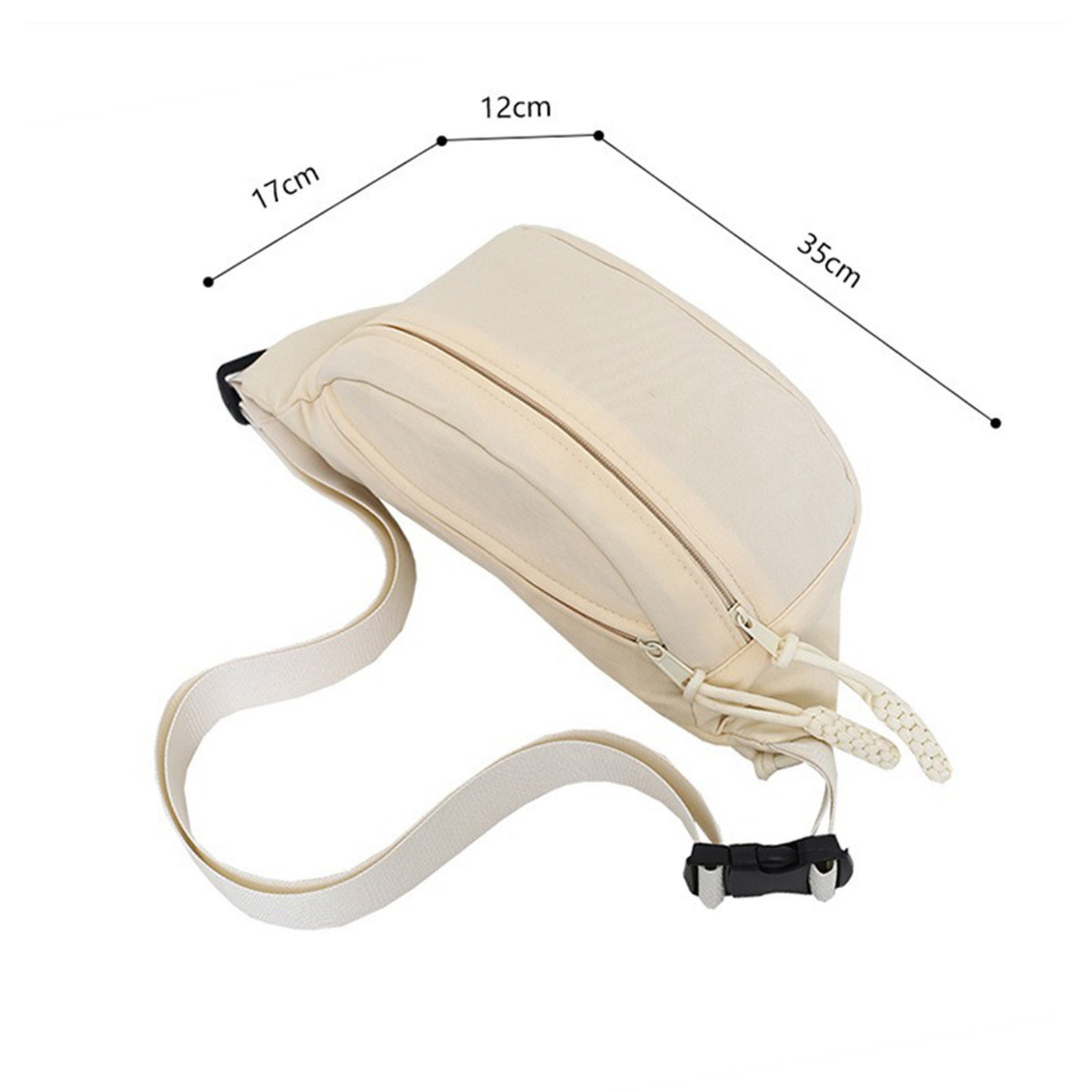 Trendy and simple large-capacity nylon cloth chest bag