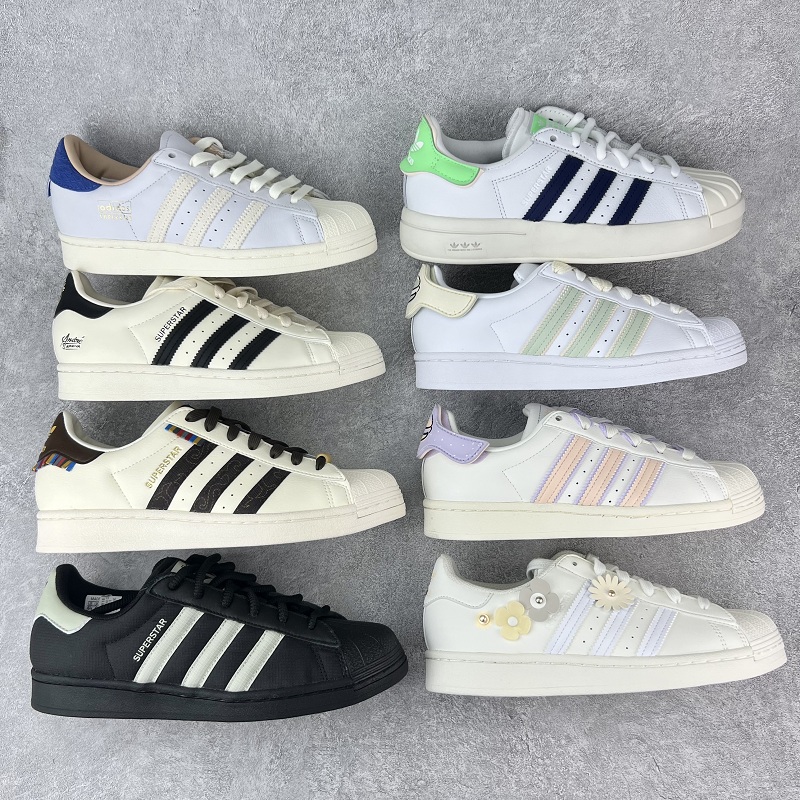 Adidas三叶草Superstar男女经典贝壳头运动休闲板鞋HQ6458 FU7712 - 图3