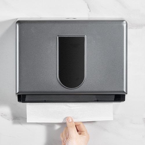卫生间擦手纸盒挂壁式厕所抽纸盒免打孔商用家用厨房洗手间纸巾盒-图2