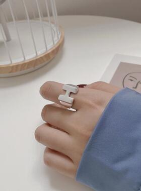 纯银韩版小众设计个性戒指