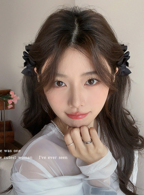 精灵耳蝴蝶结抓夹甜美少女发夹