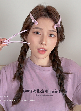 彩色无痕鸭嘴夹女生洗脸化妆发夹