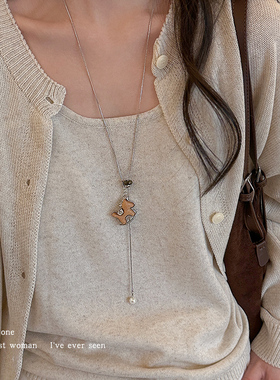 小马吊坠项链2026新款小众锁骨链