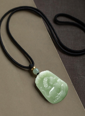十二生肖和田玉吊坠女男本命年项链玉佩男虚空藏菩萨属龙蛇牛兔羊