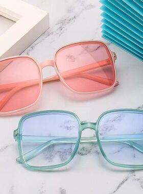 新款方框太阳墨镜眼镜女2026爆款大框防紫外线韩版腮红大脸显瘦睛