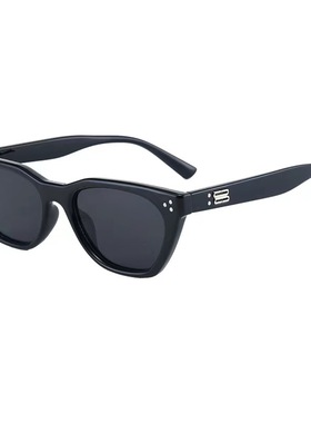 2024王嘉尔同款墨镜潮ins街拍复古小框GM太阳镜女防紫外线cookie