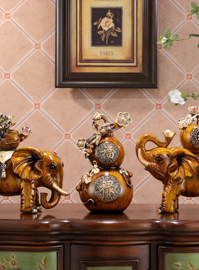 招财风水象客厅玄关酒柜摆件礼品