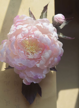 原创步摇簪子碧桃古装发饰
