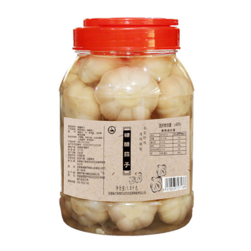 糖蒜3斤安徽特产农家手工腌制醋泡大蒜头泡菜下饭小菜糖醋蒜甜蒜 - 图0