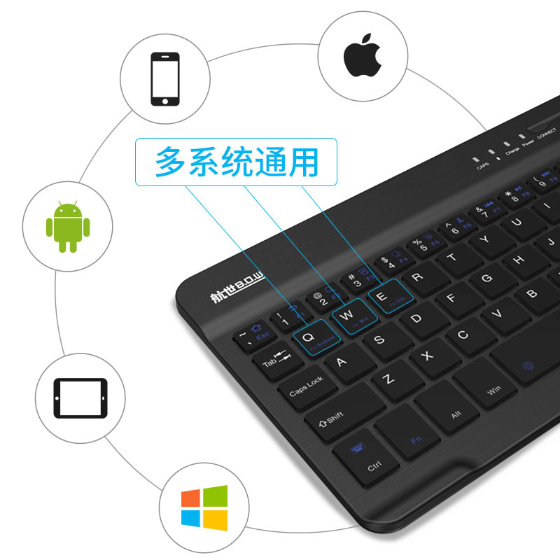 【官方旗舰店】BOW航世2020新ipadair2蓝牙键盘 mini5/4小米M平板苹果pro9.7保护套2019键盘10.5/10.2/11英寸 - 图2