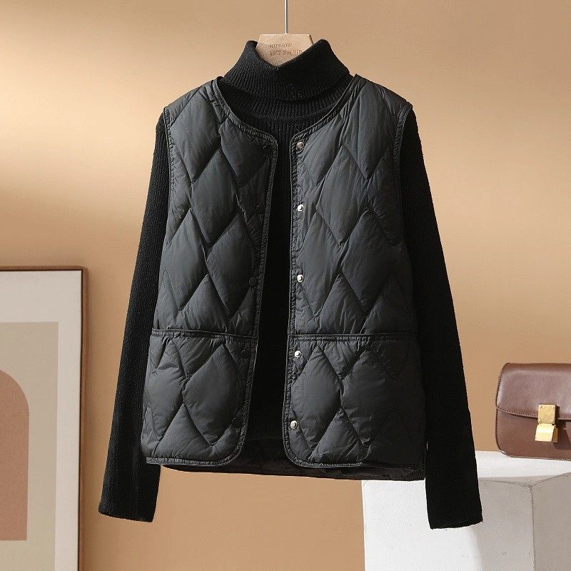 2025年秋冬季轻薄棉服马甲女短款时尚内搭背心内胆小个子夹棉外套,淘宝优惠券,粉丝福利购,淘宝优惠卷