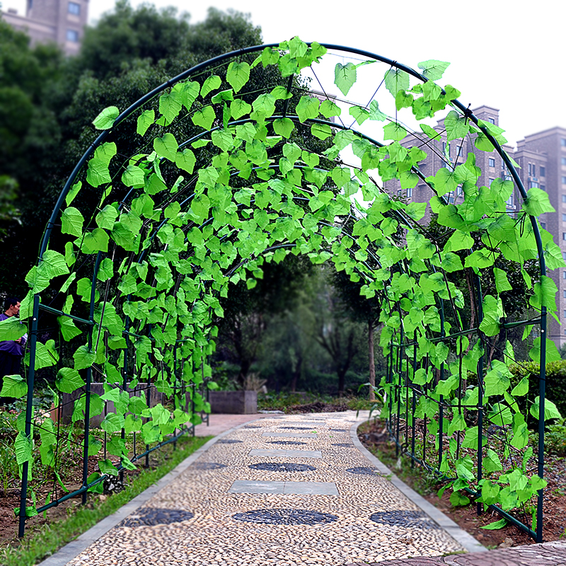 钢管大棚骨架暖房花房架子花园花架图片_3