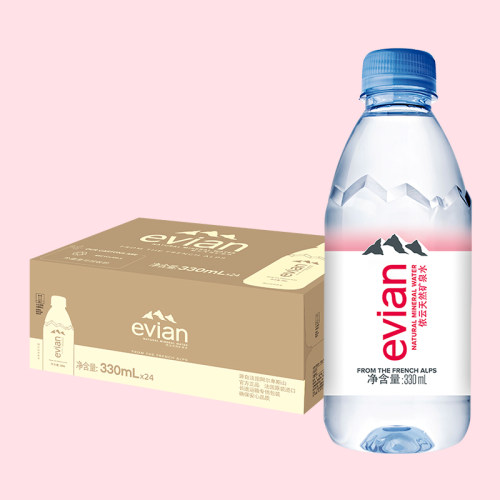 【12箱囤货装】法国进口evian依云天然饮用矿泉水330ml*24瓶整箱-图3