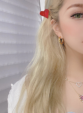 For Angel / 日韩欧美少女bi备绝美超闪三颗爱心微镶锆石镀金项链