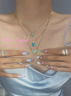 爱心锆石铜镀真金甜美辣妹