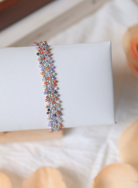 纯手工梭编蕾丝手链法式复古小众轻奢设计感成品现货