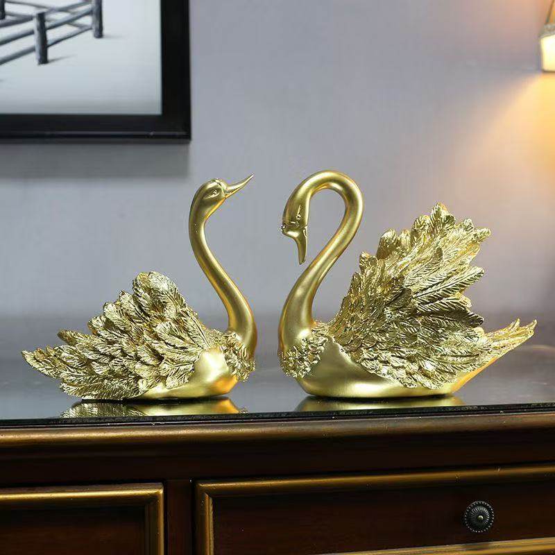 欧式现代情侣黑天鹅工艺品客厅收纳摆件高级天鹅酒柜装饰结婚礼物,淘宝优惠券,粉丝福利购,淘宝优惠卷