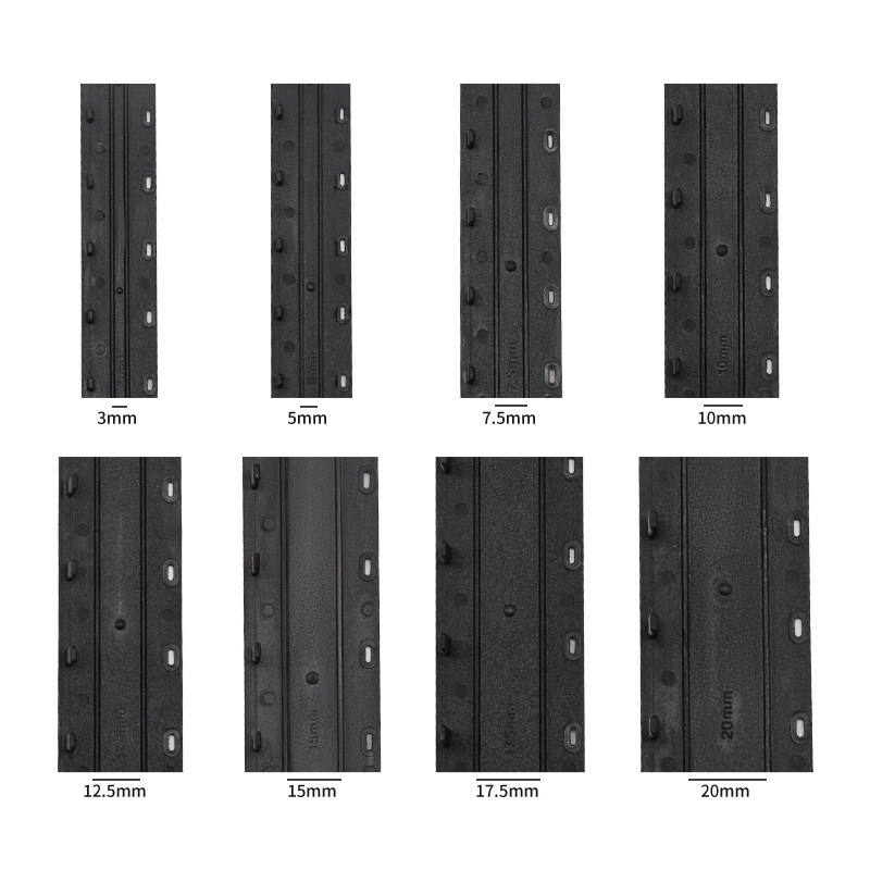 Fold-resistant binding strip ten-hole punched pvc plastic