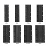 Fold-resistant binding strip ten-hole punched pvc plastic