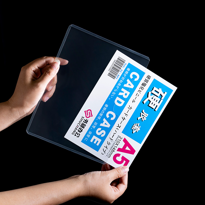 挂袋加厚硬卡套定制硬胶套吊牌胸卡标签卡透明保护套证件套卡套pvc加厚新料送挂钩 - 图3
