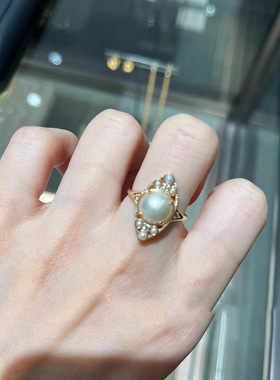 女纯银日系猫眼形戒指