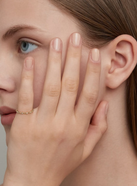 涟漪星星戒指纯银叠戴日系女