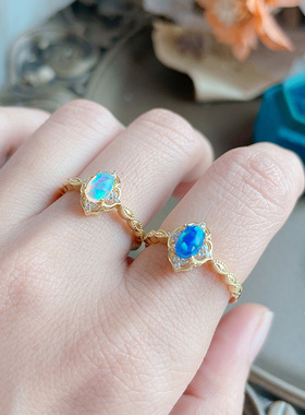 女纯银复古西洋古董戒指