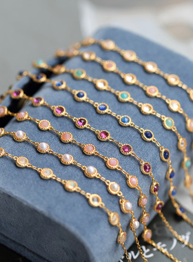 梦想成真手链纯银缤纷宝石女