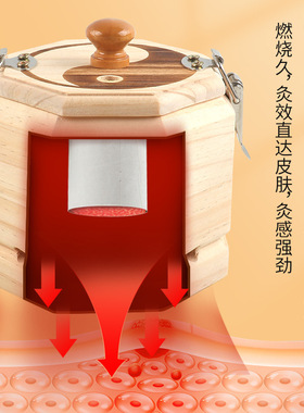 小八卦灸艾灸盒随身灸肚脐灸家用