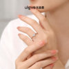 IGI cultivated diamond 18k gold man-made diamond ring for women
